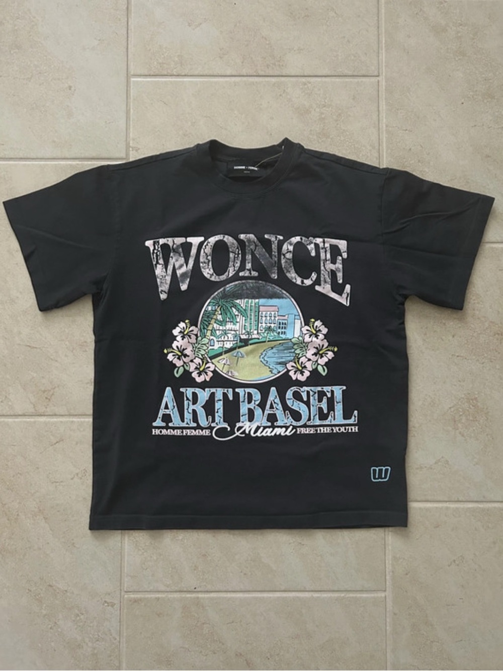 Homme + Femme × Free The Youth "Wonce" Art Basel Miami Tee